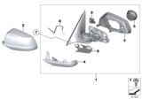 Diagram for BMW 550i GT Mirror Cover - 51167187431