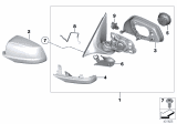 Diagram for BMW 550i xDrive Side View Mirrors - 51167283611