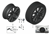 Diagram for 2018 BMW 530e Alloy Wheels - 36116885455