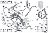 Diagram for BMW 740i Power Steering Hose - 32416796370