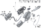 Diagram for BMW 528i xDrive Door Lock Actuator Motor - 51227154515