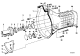 Diagram for 1983 BMW 320i Automatic Transmission Seal - 23121204211