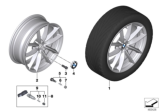 Diagram for 2019 BMW X4 Alloy Wheels - 36116880047