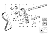 Diagram for BMW 325i Timing Belt Tensioner - 11311711154