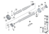 Diagram for BMW 530i Universal Joints - 26117610372