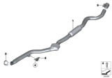 Diagram for BMW 328i GT Exhaust Pipe - 18308624105