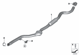 Diagram for 2012 BMW 328i Exhaust Pipe - 18307633119