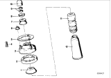 Diagram for 1977 BMW 320i Shock And Strut Mount - 33521118134