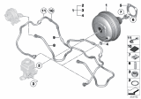 Diagram for 2012 BMW 528i xDrive Brake Booster Vacuum Hose - 11667591539