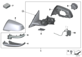 Diagram for 2019 BMW Z4 Mirror Cover - 51169465511