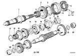 Diagram for 1985 BMW 318i Automatic Transmission Seal - 23121224559