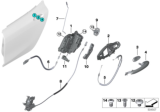 Diagram for 2020 BMW 840i Gran Coupe Door Latch Cable - 51227428529