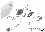 Diagram for 2020 BMW 840i xDrive Gran Coupe Door Latch Cable - 51227428529