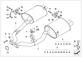 Diagram for BMW Z3 M Exhaust Pipe - 18101404317