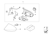 Diagram for 2009 BMW M3 Mirror Cover - 51168044800