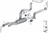 Diagram for 2008 BMW 335i Exhaust Resonator - 18307553826