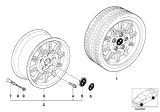 Diagram for 1996 BMW M3 Alloy Wheels - 36112227194