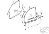 Diagram for BMW 318is Weather Strip - 51211977675