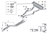 Diagram for BMW M340i Muffler Hanger Straps - 18208570671