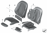 Diagram for 2019 BMW X1 Seat Cushion Pad - 52107430801