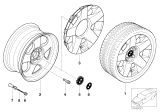 Diagram for 2005 BMW 745Li Alloy Wheels - 36116753236