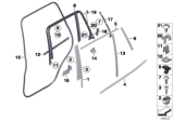 Diagram for 2014 BMW X3 Door Moldings - 51357205753