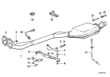 Diagram for BMW 318i Exhaust Pipe - 18301737983