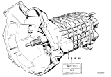 Diagram for 1983 BMW 528e Transmission Assembly - 23001221206