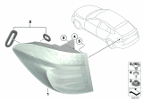 Diagram for 2010 BMW 550i GT Back Up Light - 63217199645