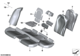Diagram for 2020 BMW M8 Seat Cushion Pad - 52207444770