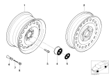 Diagram for 2002 BMW 330xi Alloy Wheels - 36116750007