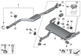 Diagram for BMW X3 Exhaust Pipe - 18308693974