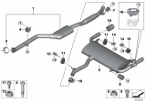 Diagram for BMW X3 Exhaust Pipe - 18308693974