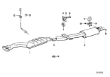 Diagram for 1991 BMW M3 Muffler - 18121309046