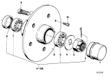 Diagram for 1977 BMW 530i Wheel Bearing - 31212634103