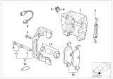 Diagram for 1996 BMW 750iL Brake Caliper - 34111163318