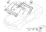 Diagram for BMW Z3 M Weather Strip - 51318397613