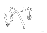 Diagram for 1989 BMW 325i Seat Belt - 72111924735