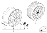 Diagram for 1996 BMW 740iL Alloy Wheels - 36111090224