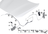 Diagram for BMW 330e Hood Cable - 51237313782