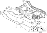 Diagram for 2002 BMW X5 Center Console Base - 51168402933