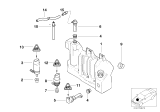 Diagram for 1999 BMW 528i Washer Reservoir - 61678361442