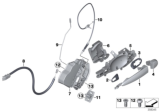 Diagram for 2014 BMW X3 Door Latch Cable - 51227205900