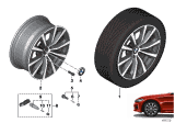 Diagram for 2020 BMW 330i Alloy Wheels - 36117915323