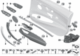 Diagram for 2016 BMW 328i GT xDrive Door Armrest - 51417324467