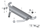 Diagram for BMW X6 Tail Pipe - 18307935439
