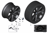 Diagram for 2015 BMW X5 Alloy Wheels - 36116858527