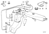 Diagram for 1992 BMW 735i Washer Reservoir - 61661378613