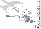 Diagram for 2018 BMW 530e Wheel Bearing - 31206866315