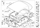 Diagram for 2014 BMW 640i xDrive Convertible Top Motor - 67617174798